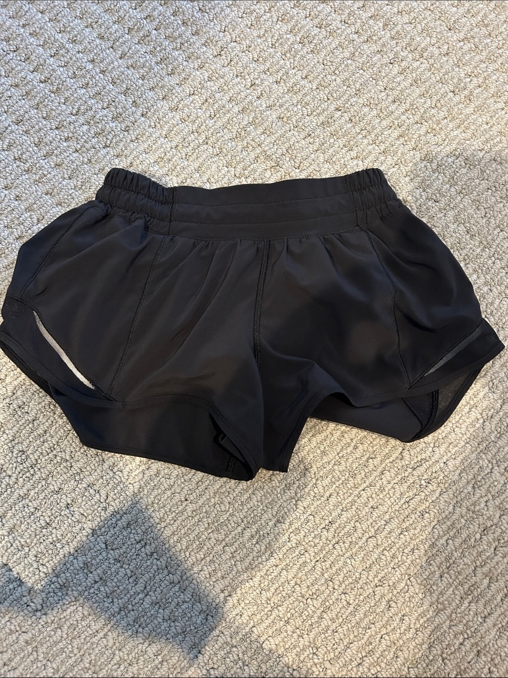 lululemon athletica Black Athletic Running Shorts
